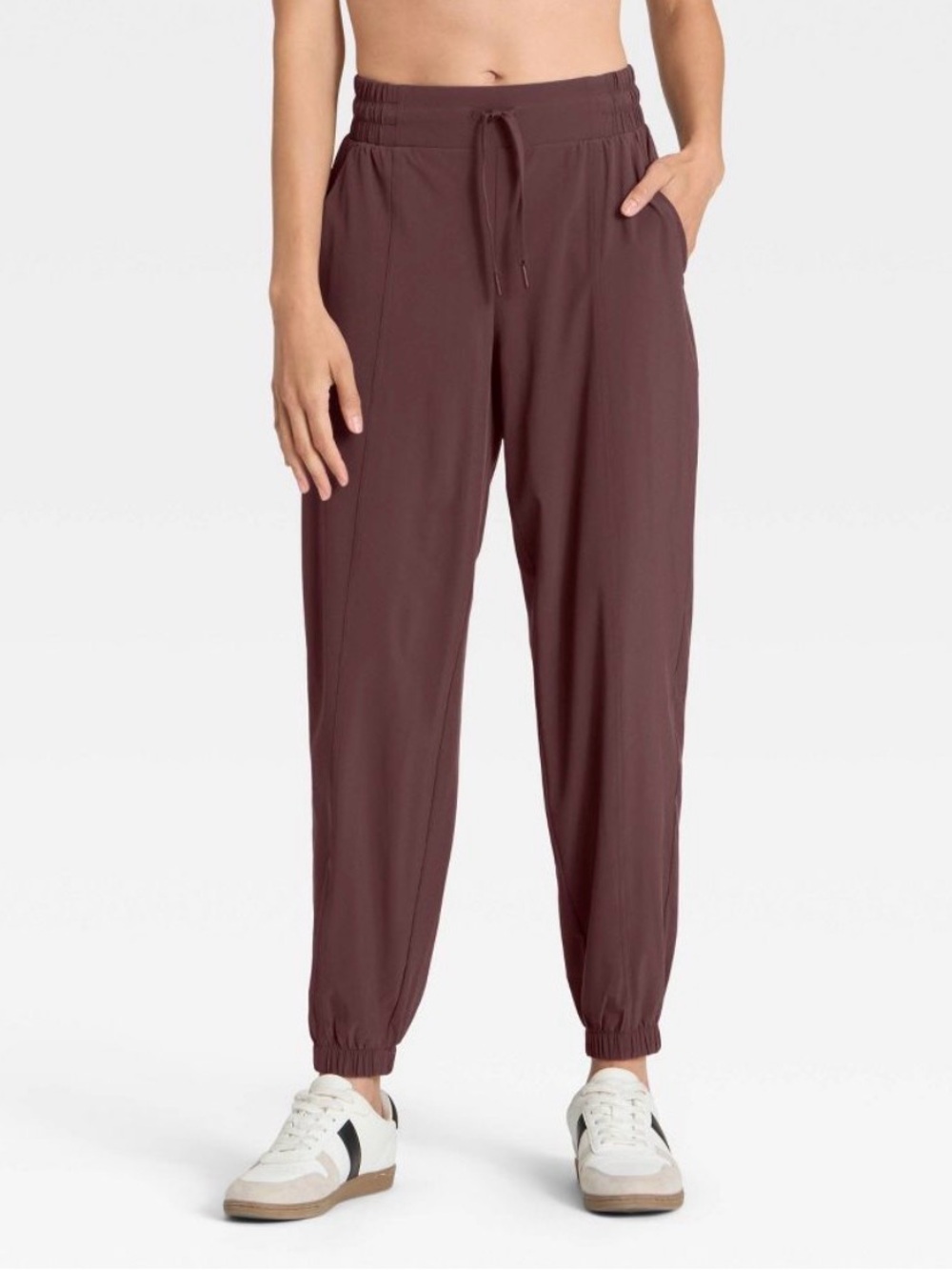 All In Motion Pants Womens Medium Brown Jogger Quick Dry + Ankle Length